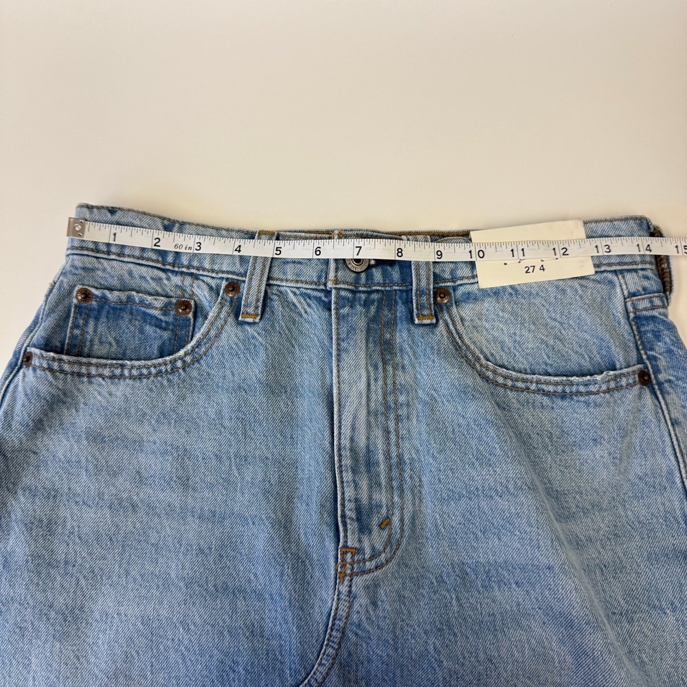 Abercrombie & Fitch Western Rodeo Country Denim Midi Skirt Size 27 Light Wash - Picture 11 of 13